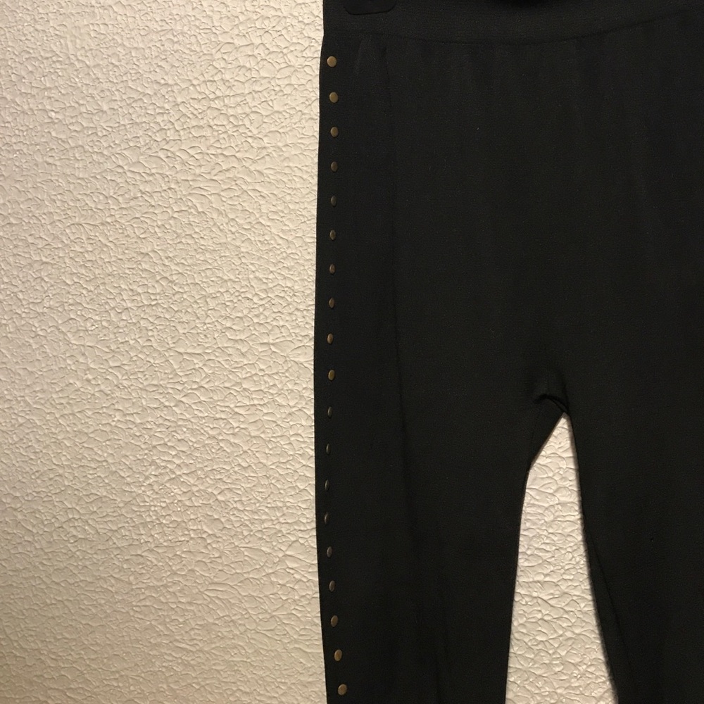Studded black spandex  leggings